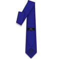 thumbnail image 2 of Electric Blue Tie Premium Mens Slim Sapphire Blue Gabardine Matt Necktie Tuxedo Skinny Cobalt Blue Color Corbatas (Royal Blue, Slim 2.35"), 2 of 6
