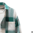 thumbnail image 2 of DECILRO Men's Casual Plaid Flannel Buttoned Outerwear Jacket, XXXXL, 2 of 4