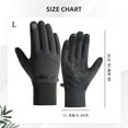 thumbnail image 3 of Winter Gloves for Men Outdoor Riding Touch Screen Texting Windproof Warm Sports Work Gloves for Cold Weather Anti-Slip Pvc Palm Fleece Lining, 1 Pair of Gloves, 3 of 4