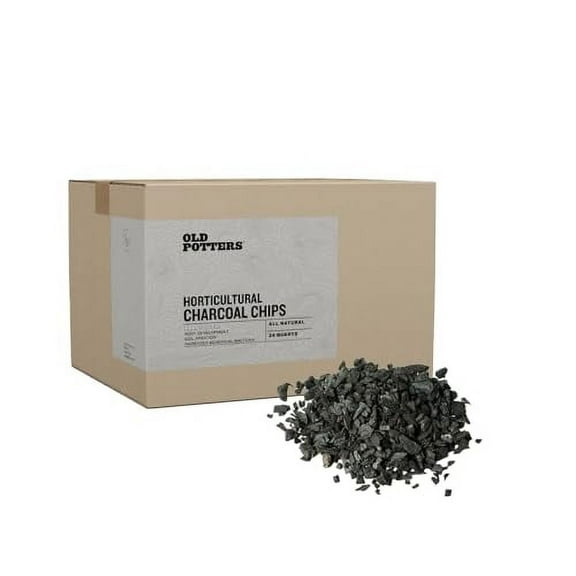 Premium Horticultural Charcoal Chips, 24 Quarts. Natural Soil Amendment for Areation and Healthy Microbe and Plant Growth.