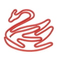 thumbnail image 4 of Paper Clips, Swan Shape Reliable Metallic Paper Clips Increased Slip Resistance 100pcs  For School, 4 of 8