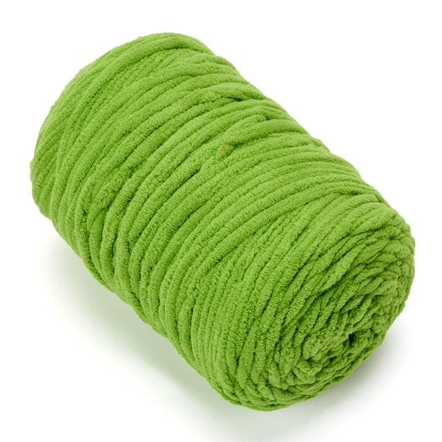 Yarn SOVIKER Chunky Chenille #6 Super Bulky, 300 g, verde