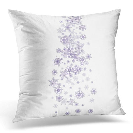 Coupons Sales ECCOT Xmas Sales with Ultraviolet Snowflakes Winter for Coupons Vouchers Ads Party Events Christmas Holiday Pillowcase Pillow Cover Cushion Case 20x20 inch ()