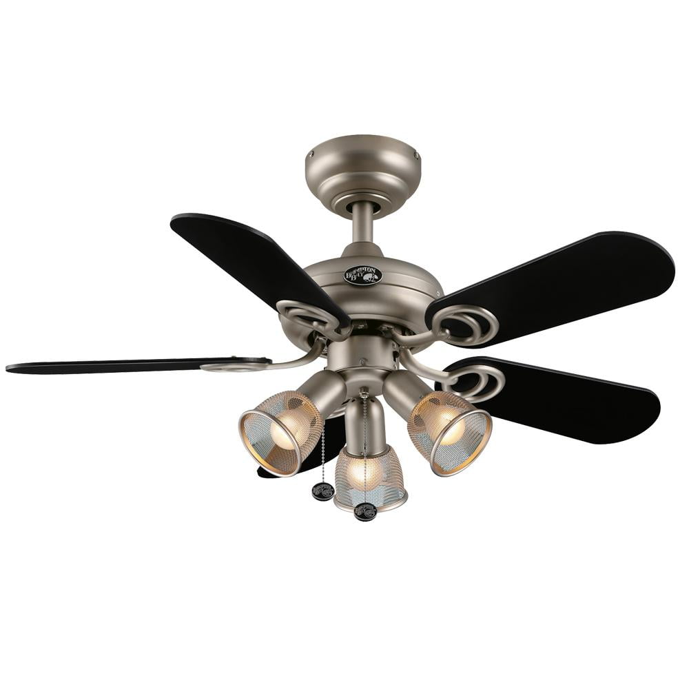 60 inch Hampton Bay Industrial Large Commercial Ceiling Fan Brushed Steel 