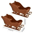 thumbnail image 2 of Tyidzon 2Pcs Christmas Sleigh Ornaments Mini Sled Toys Model Decorations Plastic Sleigh Adornment for Christmas Xmas Party Sleigh Desktop Ornaments, 2X2.5X5 Inch, 2 of 6