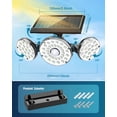 thumbnail image 5 of Lámpara solar para exteriores, 70 LED con sensor de movimiento, resistente al agua IP65, luz solar de pared giratoria de 360° para balcones y jardines., 5 of 5