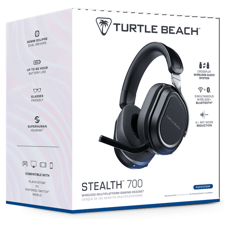 Turtle Beach - Stealth™ 700 Gen 3 Wireless Gaming Headset for PS - Black