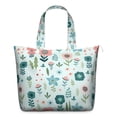 thumbnail image 1 of Spring Bloom Travel Bag Floral Print Weekender Duffel, Lightweight, , Adjustable Strap, Rustic Farmhouse Style, 1 of 5