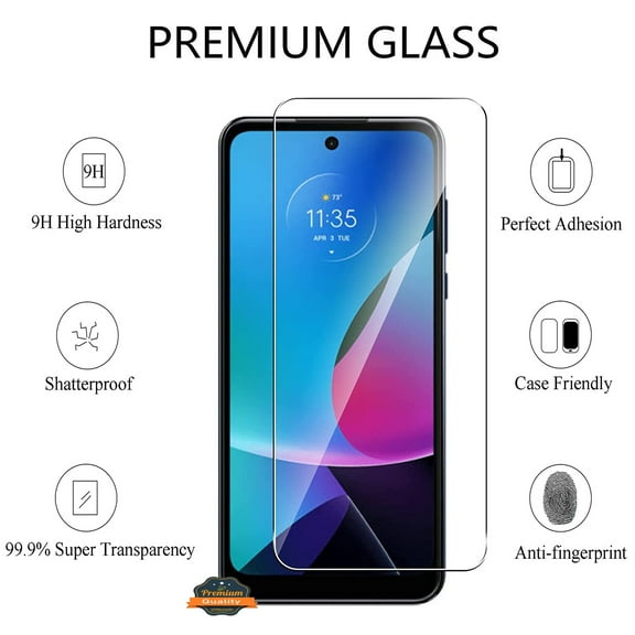 For TCL 40 XE 5G Tempered Glass Screen Protector Premium HD Clear, Case Friendly, 9H Hardness, 3D Touch Accuracy, Anti-Bubble Film Glass Cover ,Xpm Screen Protector [ Clear ]