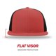 thumbnail image 2 of Gorra de béisbol Richardson 511 Flatbill Trucker Roja/Negra, 2 of 7