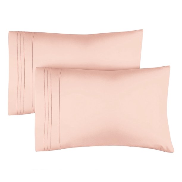 Cgk Unlimited Fundas De Almohada King (Juego De 2) - Fundas De Almohada Suaves De Calidad Hotelera - Ropa De Cama Cómoda Para Todos - Protectores De Almohada Lavables A Máquina - 2 Piezas - Rosa Lavan