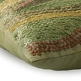 thumbnail image 4 of Green Pillow Shams, 3D Sequins Ombre Botanical Pillow Shams, 24x24 inch (60x60 cm) Pillow Sham, Square Silk Pillow Sham, Striped Throw Pillow Shams, Tropical - Eco Friendly, 4 of 10