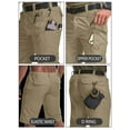 thumbnail image 3 of liyiyiyia Men Waterproof Shorts Outdoor Lightweight Quick Dry Hiking Fishing Cargo Shorts with Multi Zipper Pockets, 3 of 9