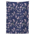 thumbnail image 3 of Ambesonne Navy and Blush Tablecloth Rectangular Table Cover, Sakura Blossom, 60"x84", Purple Rose Fern Green, 3 of 4