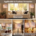 thumbnail image 5 of Lampshades 2 Pack beauty pastel sky soft color cloud sweet 13"x13"x10" Light Shade for Table Lamps Floor Lamp Shades Lampshade Replacement Easy Assembly, 5 of 8