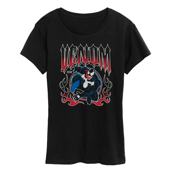 Marvel Venom - Metal Tee Style - Women's Short Sleeve Graphic T-Shirt
