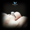thumbnail image 2 of 1.25 Cts Cubic Zirconia / Sterling Silver 925 Ring / Rhodium plated Nickel-Free / MadDuckJewels RG1560 / Thailand Jewelry, 2 of 5