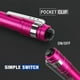 thumbnail image 3 of Linterna LED WORKPRO de aluminio con clip rosa, 2 pilas AAA, paquete de 4, 3 of 8