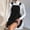 Black, variant on Blmnix Overall Dress Woman Dress Button Down Winter Dresses Slip Dress Dresses Mini Yellow Sleeveless Square Neckline Women Dresses Summer,S