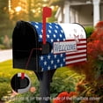 thumbnail image 2 of Mailbox Cover Standard Size Labor Day Magnetic America Old National Flag Mailbox Covers Waterproof Mail Box Covers Post Wraps Letter Box Cover for Home Garden Yard Decor 18x21 Inch, 2 of 6