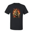 thumbnail image 2 of Wild Bobby, Undead Dark Knight, Pop Culture, Men Graphic Tees, Black, Small, 2 of 3