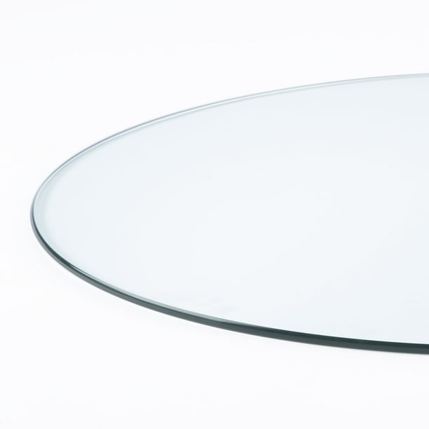 42" Round Clear Tempered Glass Table Top By Spancraft Glass