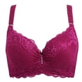 thumbnail image 4 of TAIAOJING Women's Lace Unwired Bra Comfort Bra Plus Size Thin Shapeless Push Up Bra Comfort Bralette Bras, 4 of 8