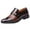 Brown, variant on Mens Dress Shoes Oxford Shoes for Men Formal Pointed Cap Toe Slip on Business Tuxedo Shoes