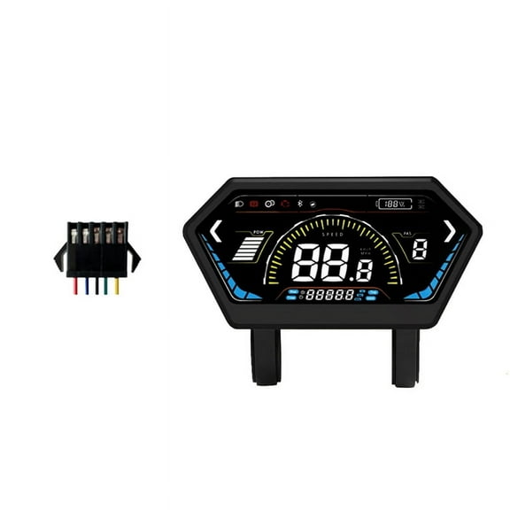 UKS6 Electric Scooter LCD Meter 24V-72V Color Screen E-Bike Smart Display Electric Bicycle Dashboard SM 5PIN