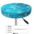 thumbnail image 4 of Round Bar Stool Seat Covers, Christmas Snow Elastic Round Chair Cover Stool Seat Slipcover Bar Stool Cushions Round Pad for 12-14 inch, 4 of 7