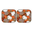 thumbnail image 7 of Daiia Various Pumpkins Leopard Orange White 2PCS Car Windshield Sun Shade, Foldable Sun Shield for Car Front Window, Auto Sun Blocker Visor Protector Universal for Truck SUV Pickup-Large, 7 of 7