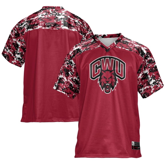 Men's GameDay Greats Crimson Central Washington Wildcats Football Jersey