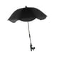 thumbnail image 5 of Sombrilla para cochecito, silla de playa, sombrillas con abrazadera ajustable, resistente al desgarro para Negro, 5 of 9