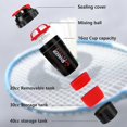 thumbnail image 2 of Protein shaker bottle 16oz shaker bottle for protein shakes,protein shaker with Storage and Mix Ball,3 Layer Leak Proof protein bottle, 2 of 5