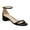 Black Patent, variant on XYD Women Open Round Toe Buckled Sandals Thin Ankle Strap Low Chunky Heels Comfortable Dressy Shopping Shoes Size 7 Black Patent