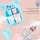 thumbnail image 5 of Mini dispensador de agua infantil con forma de oso adorable, juguete para bebidas con botón pulsador para niños pequeños, juego de cocina de imitación multicolor para niños y niñas, incluye 2 vasos y, 5 of 9