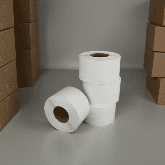 4" x 6" Direct Thermal Shipping Labels, White – 4 Rolls/Case, 1,000 Labels per Roll & Non-Perforated