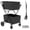 Antique Black 43.3" x 20.8”, variant on 2-Layer Foldable Jumbo Shopping Cart with Double Basket, 360° Rolling Swivel Wheels for Groceries Laundry