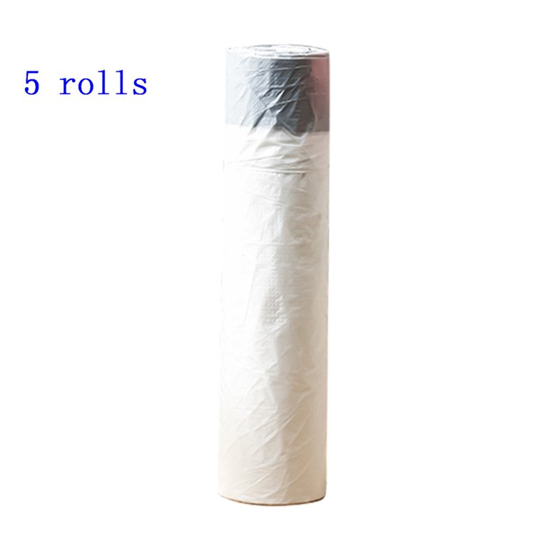 2 Rolls Black + 1 Roll Blue 15pcs/roll Drawstring Garbage Bag With