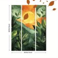 thumbnail image 3 of Qisvanset 12x16 Inch Green Tropical Leaf Canvas Wall Art, Mid Century Geometric Boho Modern Home Wall Decor, 3 of 8