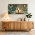 thumbnail image 3 of Tree of Life Wall Art Celestial Tree of Life Wall Decor Framed Aesthetic Sun and Moon Wall Prints Vintage Canvas Wall Paiting for Living Room Bedroom Office 20X40 In, 3 of 8
