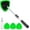 Green, variant on Windshield Cleaning Tool, Car Window Cleaner Windshield Cleaner with 4 Reusable and Washable Microfiber Pads and Extendable Handle Auto Inside Glass Wiper Kit (Green)