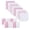 Flamingos, variant on Viviland Pink Elephant Washcloths 24 Count