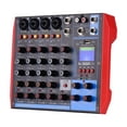 thumbnail image 1 of Graflsoa Muslady AG-6 Mixeur Bluetooth avec Entrée USB & MP3, Mixage Audio 6 Canaux pour Karaoké, Enregistrement et Diffusion en Direct, Design Compact avec Contrôle de Puissance et Effets Phantom, 1 of 6