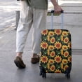 thumbnail image 3 of Black Orange Sunflower Pattern Luggage Cover Fashion Suitcase Cover Baggage Covers Fit 25-28 Inch Luggage (Go Travel), 3 of 5