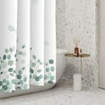 thumbnail image 4 of Green Eucalyptus Leaves Shower Curtain Modern Minimalism Branches Leaf for Bathroom Shower Curtain Decor Waterproof Polyester Fabric with Hooks, 72x72 Inch, 4 of 6