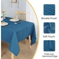 thumbnail image 3 of 60 X 120 Inch Textured Rectangle Tablecloth - Waterproof Spillproof Wrinkle-Resistant Fabric Table Cloth for Kitchen and Dining Dinner, Outdoor Picnic, Holiday and Parties, Light Sage Green, 3 of 6