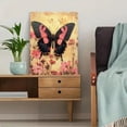 thumbnail image 5 of Qisvanset Framed Canvas Wall Art 12x16 Inch Pink Butterfly Seek First Faith Bible Verse Art, 5 of 5
