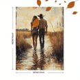 thumbnail image 3 of Qisvanset 12x16 Inch Cowgirl Love Verse Canvas Wall Art, Western Coastal Bible Baptism Gift Decor, 3 of 5