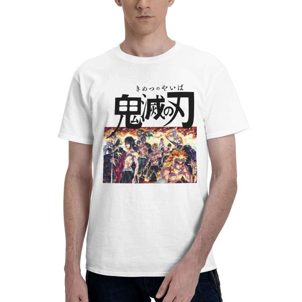 Camiseta de Manga Corta para Hombres Kimetsu no Yaiba